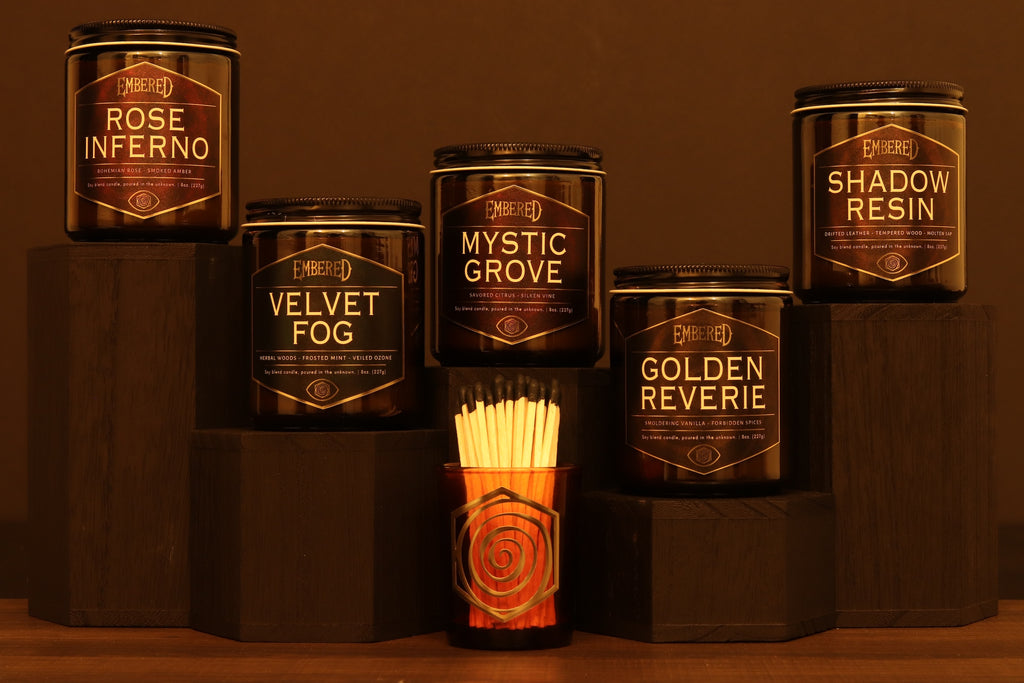THE EMBERED COLLECTION | Complete 5-Candle Set with Match Set | Embered ...