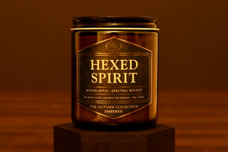 Hexed Cider candle – whiskey apple soy blend by Embered
